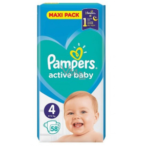 Pampers Active Baby Maxi Pack 4 9-14 kg diapers 58 pieces