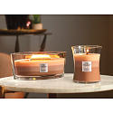 WoodWick Trilogy Golden Treats - Golden delicacies scented candle with wooden wick and lid glass large 609 g