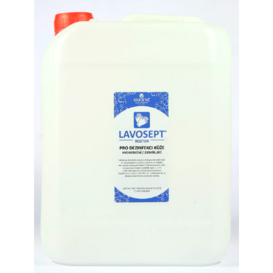 Lavosept K Lemon skin disinfection solution for professional use more than 75% alcohol 5 l