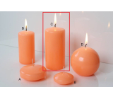 Lima Reflex phosphor orange candle cylinder 60 x 120 mm 1 piece