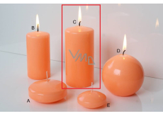 Lima Reflex phosphor orange candle cylinder 60 x 120 mm 1 piece