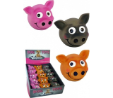 Papillon Latex Smiley Face Dog Toy 8 cm Assorted Colors