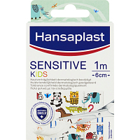 Hansaplast Sensitive Kids children's plasters for sensitive skin, 10 pcs