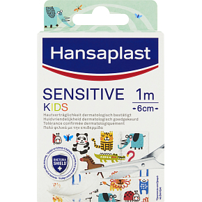 Hansaplast Sensitive Kids children's plasters for sensitive skin, 10 pcs