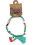 Albi Jewelry bracelet made of beads Mermaid, Tassel protection, energy 1 piece different colors