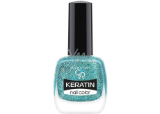 Golden Rose Keratin Nail Color Glitter nail polish 409 10,5 ml