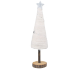Christmas tree with wool cream 30 cm