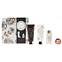 Grace Cole Rose & Geranium body cream 50 ml + hand cream 50 ml + bath foam 50 ml + sparkling ball 25 g + tin box, cosmetic set for women