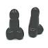 Chalcedony black Penis for happiness, natural stone for building approx. 3 cm