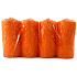 VeMDom Orange candle cylinder 40 x 80 mm 4 pieces