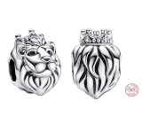 Sterling silver 925 Royal Lion, bead on bracelet symbol