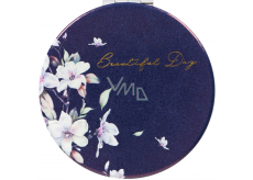 Albi Original Handbag mirror Blue flower diameter 7 cm