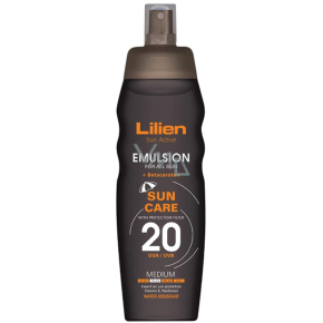 Lilien Sun Active Emulsion SPF20 Waterproof Spray Tanning Emulsion 200 ml