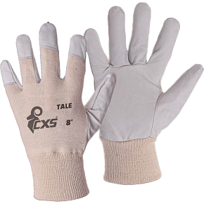 Tale work gloves, combined with knit, size 10, 1 pair