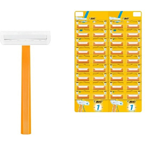 BIC 1 Sensitive disposable razors, hanging card 36 pcs