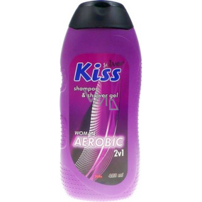 Mika Kiss Silver for Woman Aerobic 2in1 shower gel and shampoo 400 ml