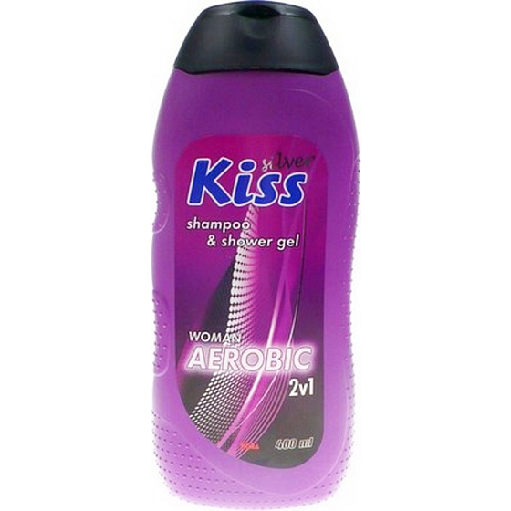Mika Kiss Silver for Woman Aerobic 2in1 shower gel and shampoo 400 ml