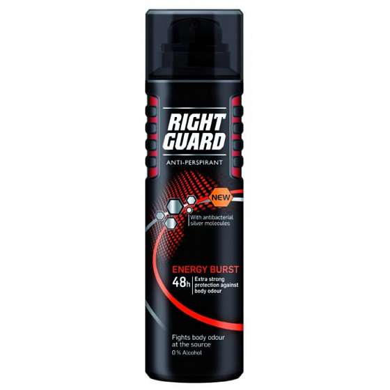 Right Guard Energy Burst deodorant spray for men 150 ml