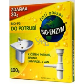 Bio-Enzyme Bio-P3 Biological product for permeation of clogged pipes and reduces odor 100 g restores the natural decomposition process