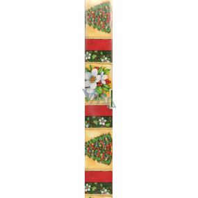 Nekupto Gift wrapping paper 70 x 200 cm Christmas Red green flower