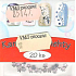 Professional nail decorations rhinestones stars light pink 20 pieces