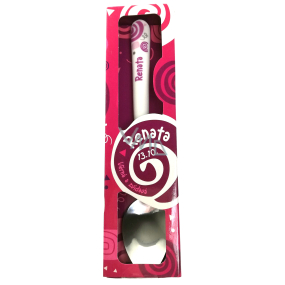 Nekupto Twister Spoon named Renata pink 16 cm