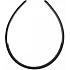 Narrow headband black glossy 1 cm
