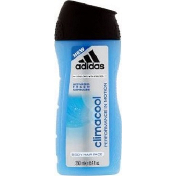 Adidas Climacool 3 in 1 shower gel for body, face and hair for men 250 ml