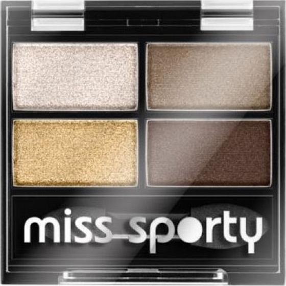 Miss Sports Studio Color Quattro Eyeshadow 413 100% Golden 3.2 g