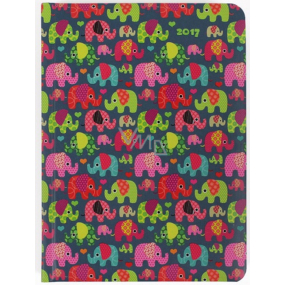 Albi Diary weekly Elephants B6 12.5 cm × 17 cm × 1.1 cm