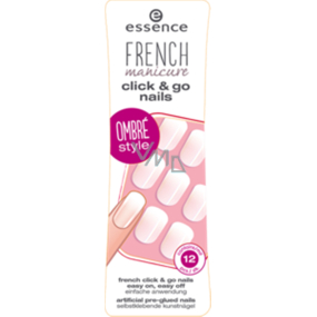 Essence French Manicure Click & Go adhesive nails 03 Girls Just Wanna Have Fun 12 pieces