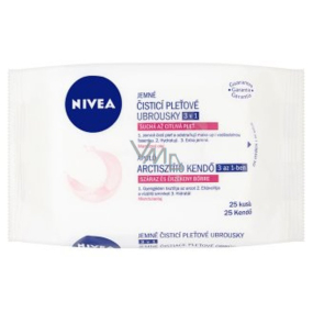 Nivea 3in1 Soothing cleansing wipes dry and sensitive skin 25 pieces