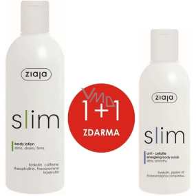Ziaja Slim Slimming body lotion 270 ml + Anti-Cellulite Energizing energizing body peeling 200 ml, duopack