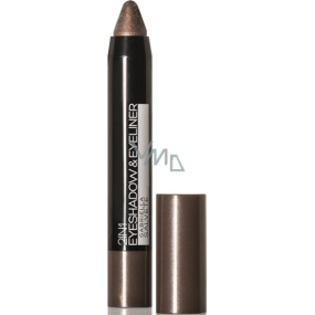 Gabriella Salvete Eyeshadow & Eyeliner 2in1 metallic eye shadow and pencil 02 Brown 3.5 g