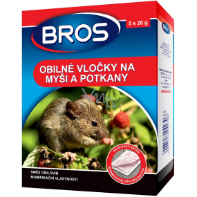 Bros Cereal flakes against mice, rats and rats 5 x 20 g