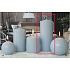 Lima Ice pastel candle light blue cylinder 80 x 200 mm 1 piece
