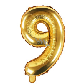 Foil balloon number 9, 35 cm