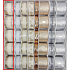 Ditipo Fabric ribbon with cream wire with gold 2 mx 40 mm
