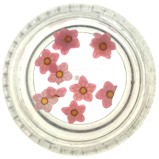Professional Nail Ornaments Flower Pink 132