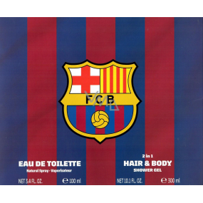 FC Barcelona eau de toilette for men 100 ml + shower gel 300 ml, gift set
