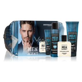 Dermacol Men Agent Gentleman Touch shower gel for men 250 ml + deodorant spray 150 ml + aftershave 100 ml + case, cosmetic set