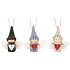 Angel with a heart in a pointed cap 7 cm for hanging 1 piece