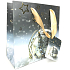 Epee Gift paper bag 17 x 17 x 9 cm Christmas Black flask, stars CD LUX small