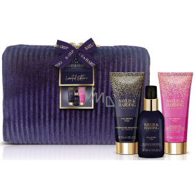 Baylis & Harding Mulberry Fizz shower gel 100 ml + hand and body lotion 100 ml + body mist 100 ml, cosmetic set for women