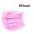 Veil 3 layers protective disposable 50 pieces light pink