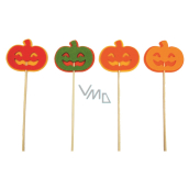 Felt pumpkin recess 7.5 cm + skewers, various motifs