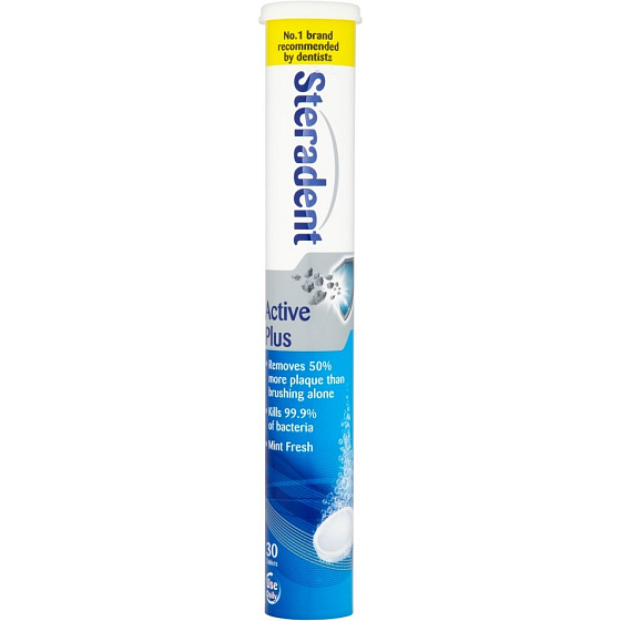 Steradent Active Plus denture tablets 30 pieces