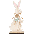 Wooden rabbit with bow 20 cm