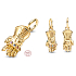 Charm Sterling Silver 925 Marvel The Avengers, Infinity Gauntlet, Bracelet Pendant