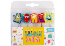 Albi Cake Candles Set - Monsters 2,5 cm 5 pieces